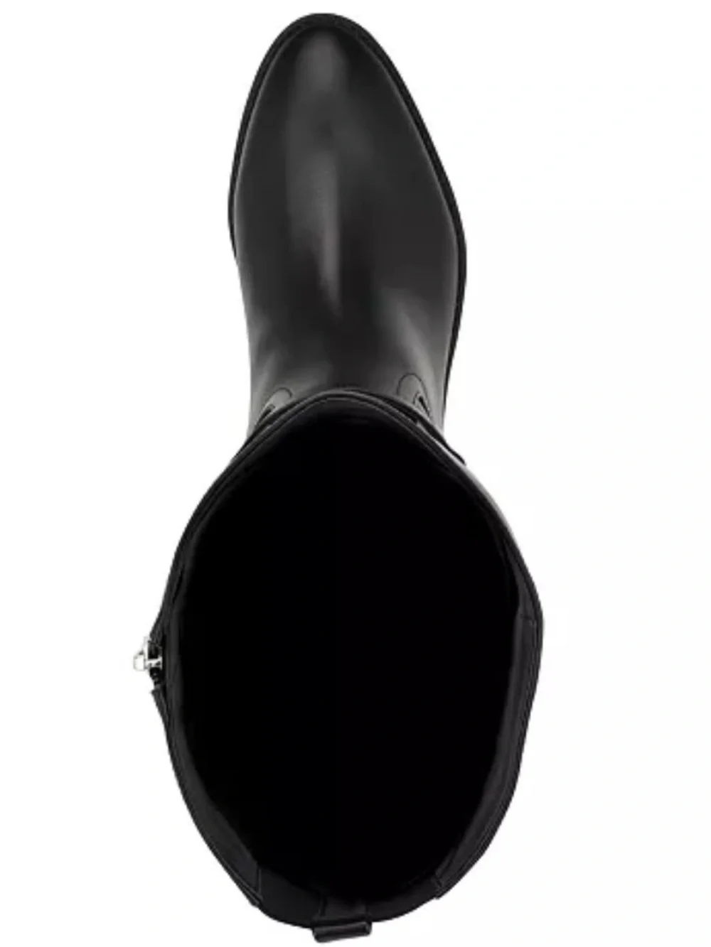 Calvin Klein Black Over-the-Knee Logo Strap Boots